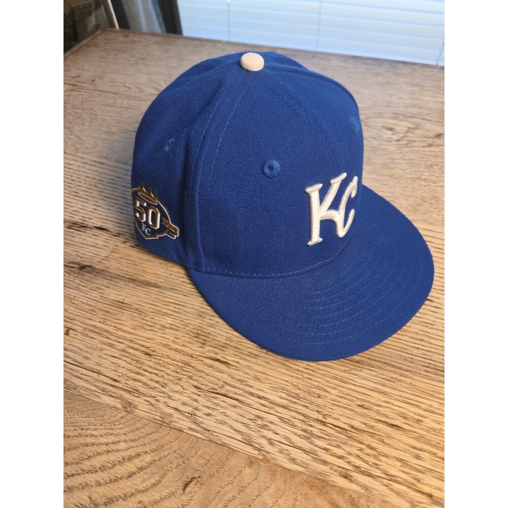 Kansas City Royals 59FIFTY 50th Anniversary Baseball Cap Fitted Men’s 6 3/4 NWOT